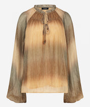 Tyva Lurex - Neutral Ombre Print