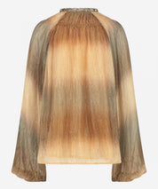 Tyva Lurex - Neutral Ombre Print
