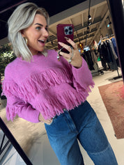 Johns pullover with fringes