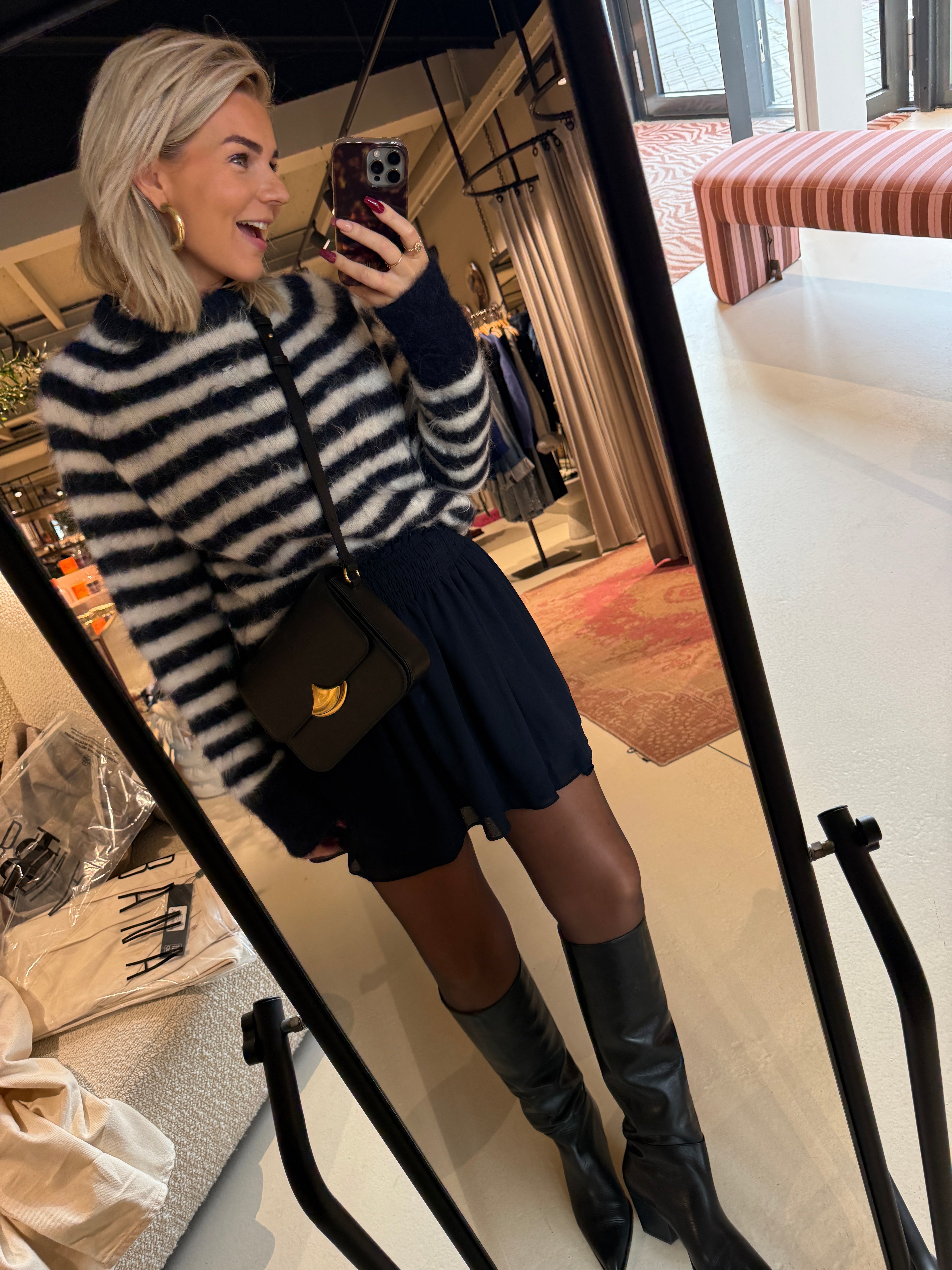 Ismile Layered Miniskirt