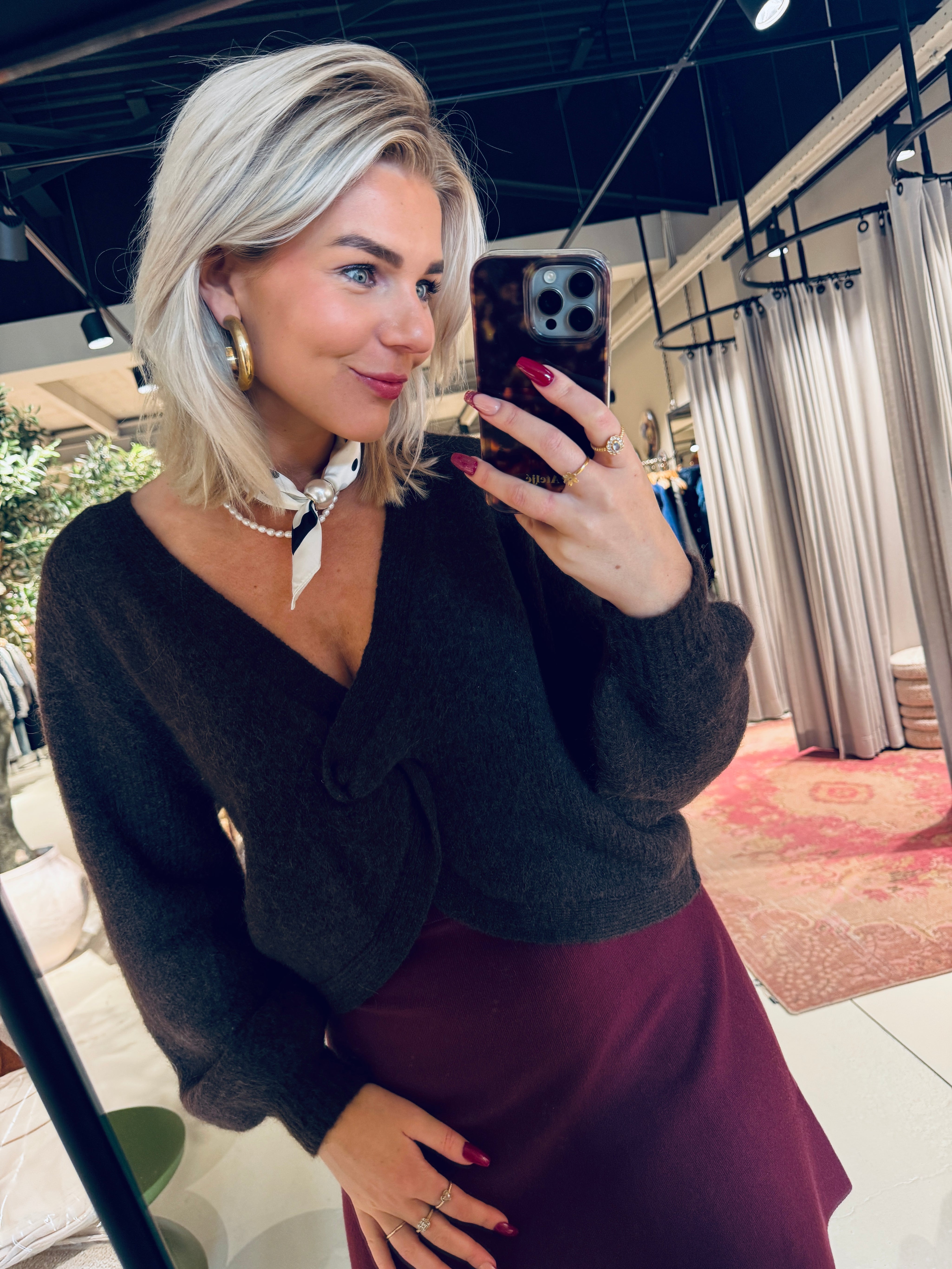 CozyCC Twist Back Knit