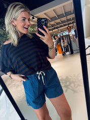 Merle Big Stripe Top
