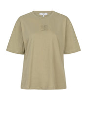 Mikis monogram tee - Sunlit grass