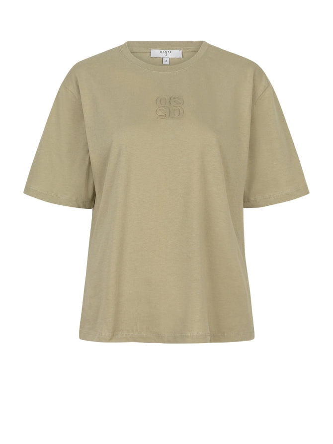 Mikis monogram tee - Sunlit grass
