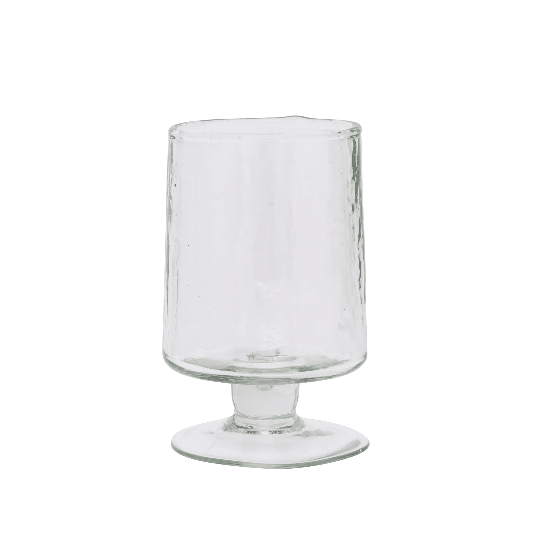 106696 Wine Glass Hammered - Transparant