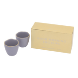 107780 Good Morning Egg Cups, set of 2, in giftpack - Lila