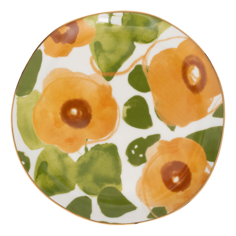 UNC Good Morning Plate Floral Art