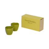 UNC Good Morning egg cup split pea set of 2 in gift pack