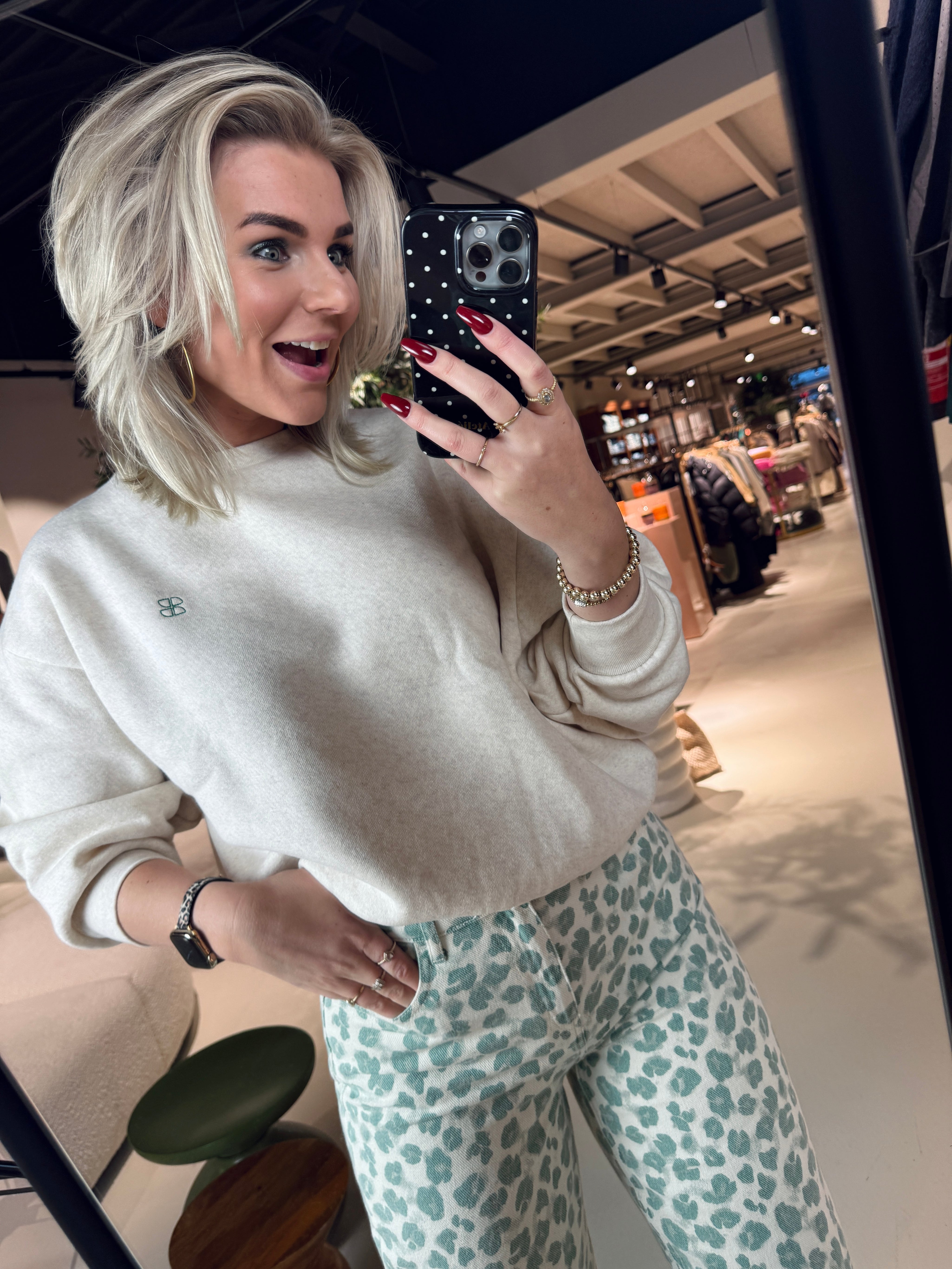 Bibi melange lucky everyday sweater