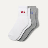 Quinlin Logo Quarter Socks 2 pack