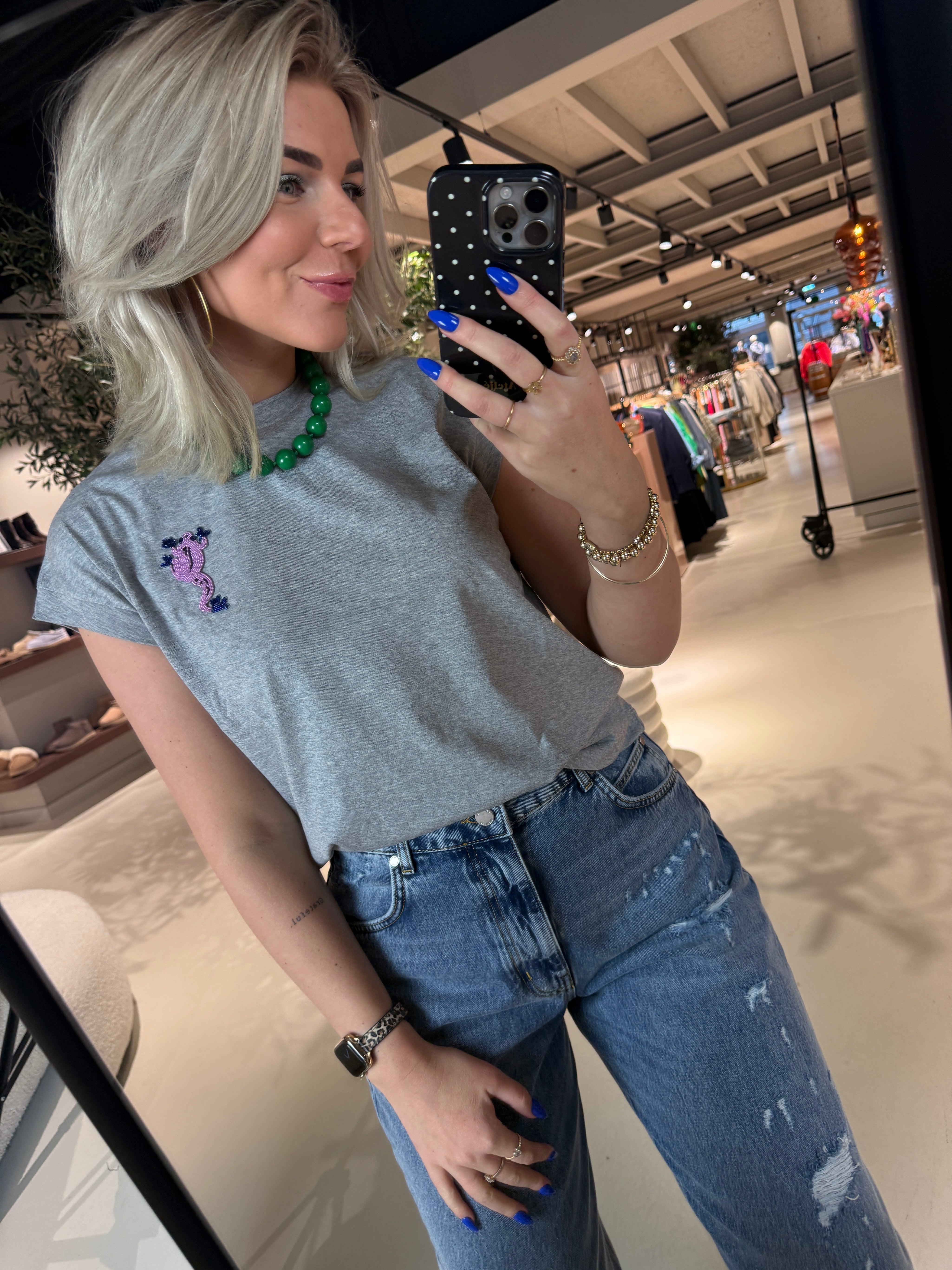 Jungala Embroidered T-shirt