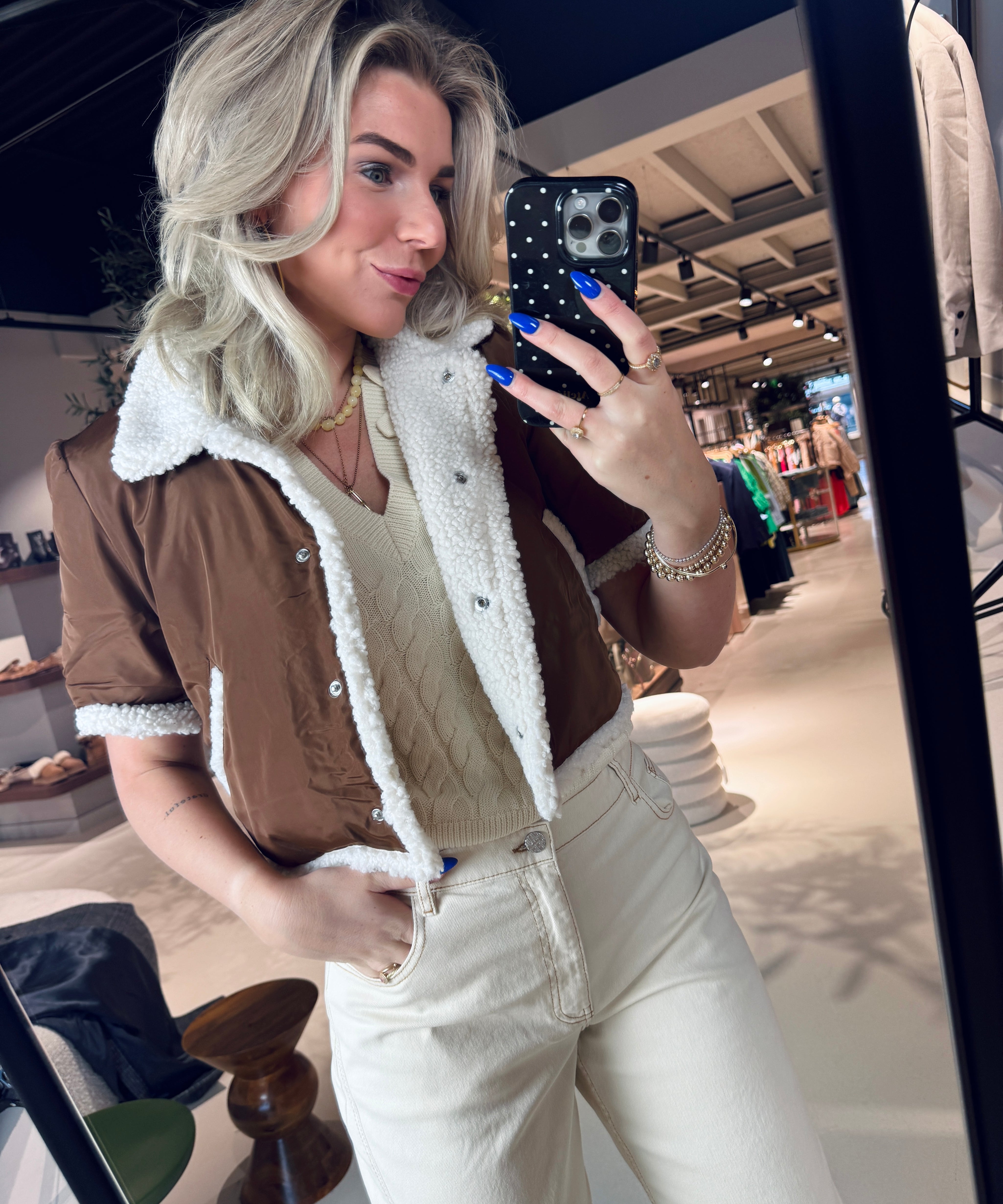 Jessi Blouse met korte mouwen van Baum Und Pferdgarten