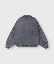 20-509-4203 Bomber jacket denim - blue denim