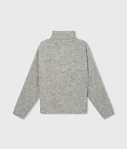 20-604-4204 Coll sweater soft knit - Light grey melee