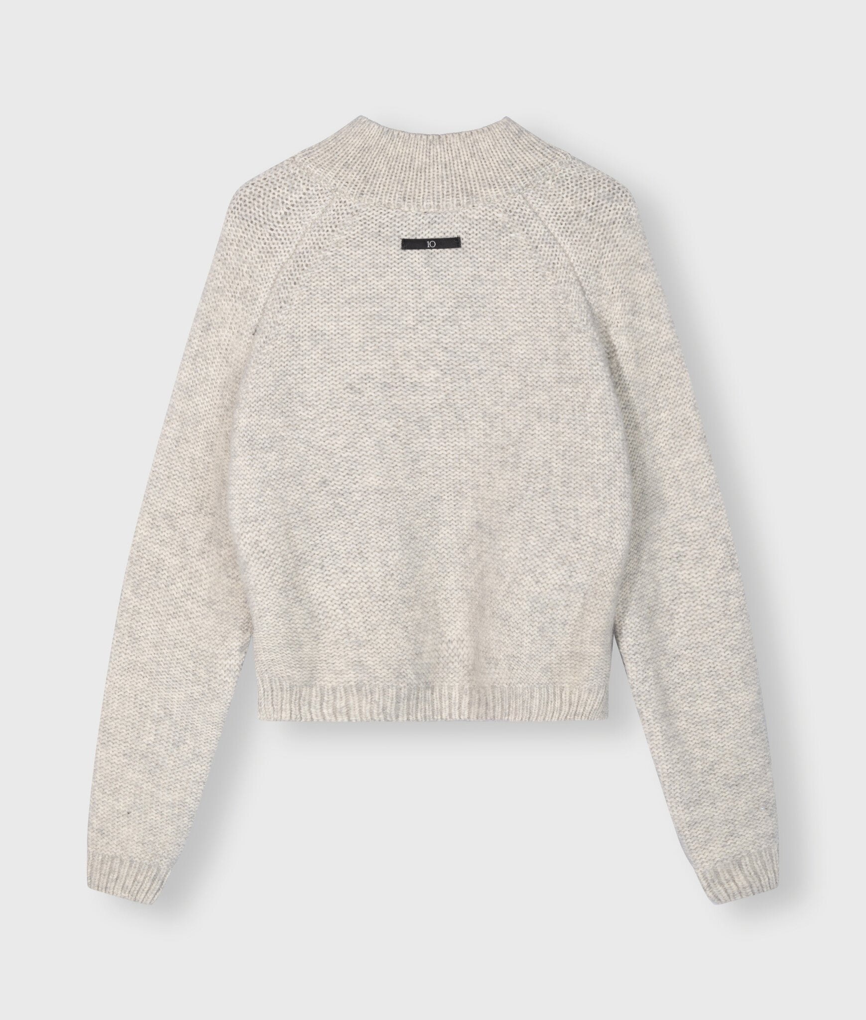 20-618-4203 Polo knit sweater - light grey melee