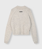 20-618-4203 Polo knit sweater - light grey melee
