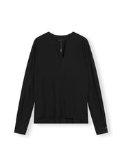 20-777-3202 V-Neck Blouse Jersey - Black