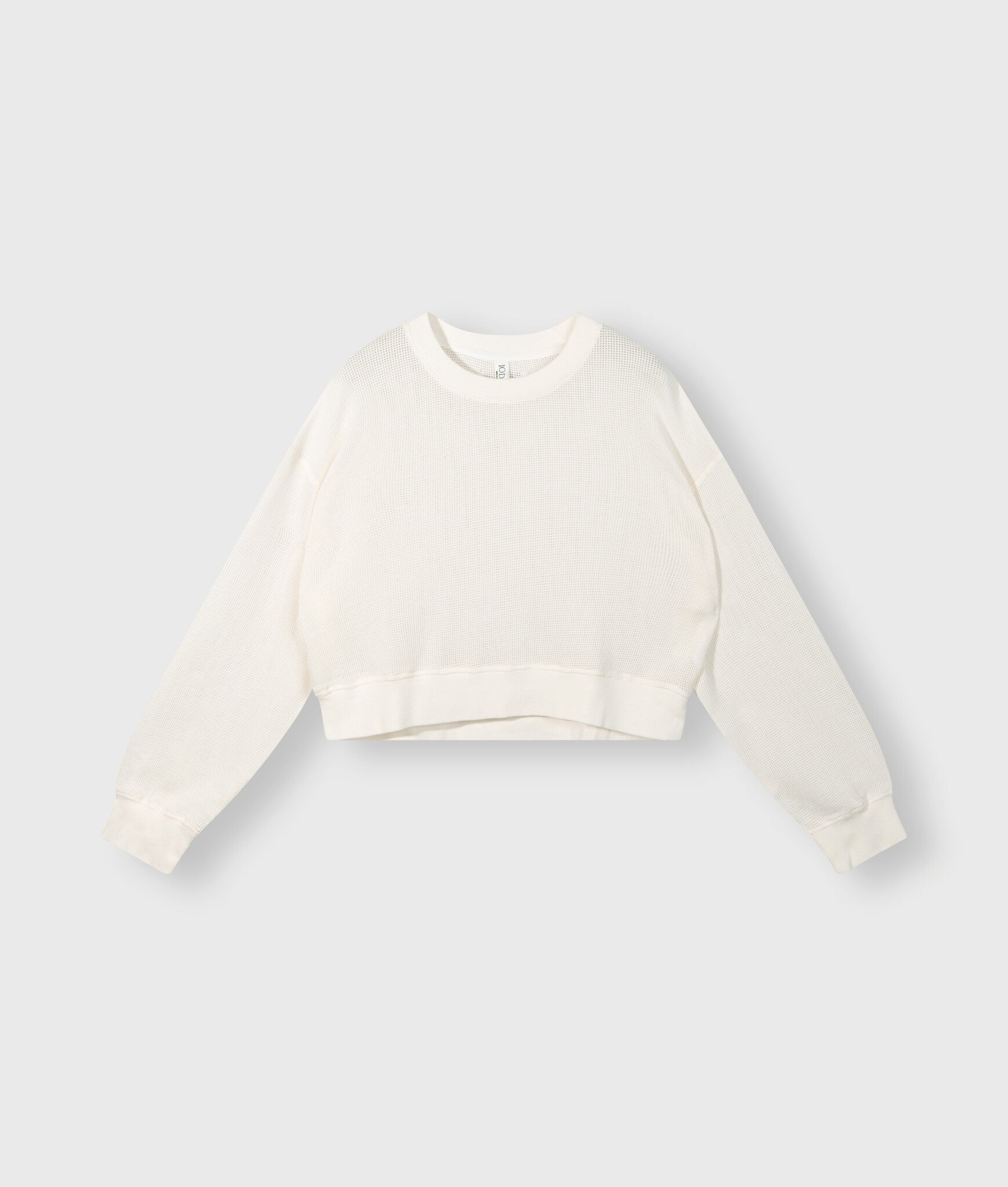 20-815-4203 Cropped sweater mesh - Ecru