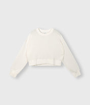 20-815-4203 Cropped sweater mesh - Ecru