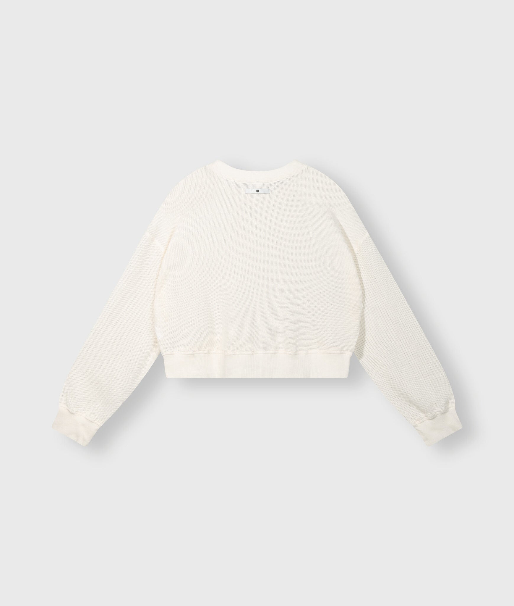 20-815-4203 Cropped sweater mesh - Ecru