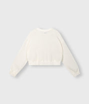 20-815-4203 Cropped sweater mesh - Ecru