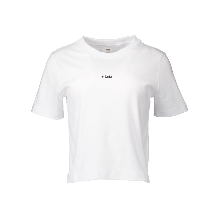 3251-7422 Cherry Tee - Lois Center - White/Black Logo