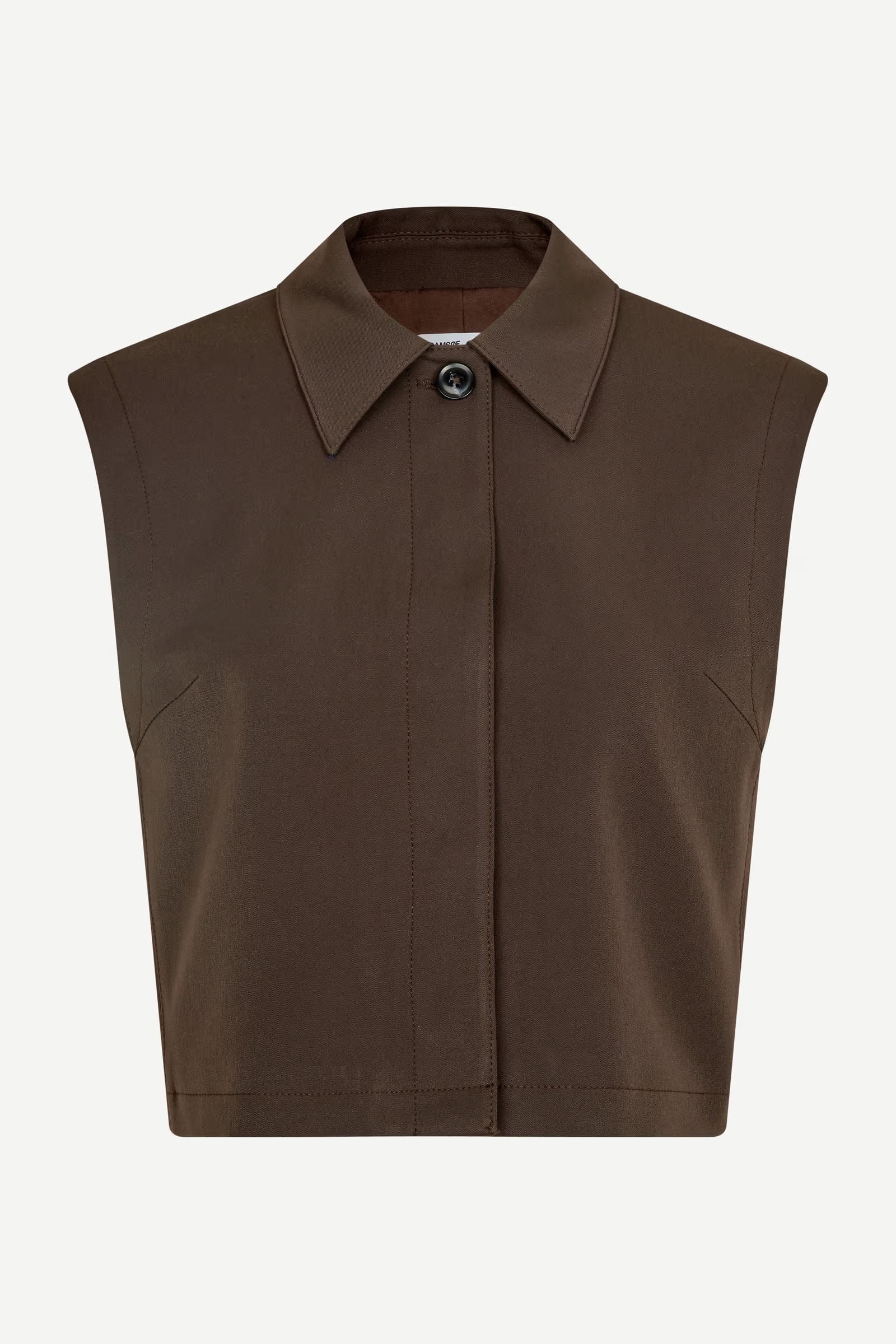 Saheaven vest in donkerbruin voor dames van Samsoe&Samsoe