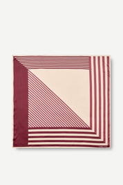 Saelli scarf in rood en donkerblauw voor dames van Samsoe&Samsoe
