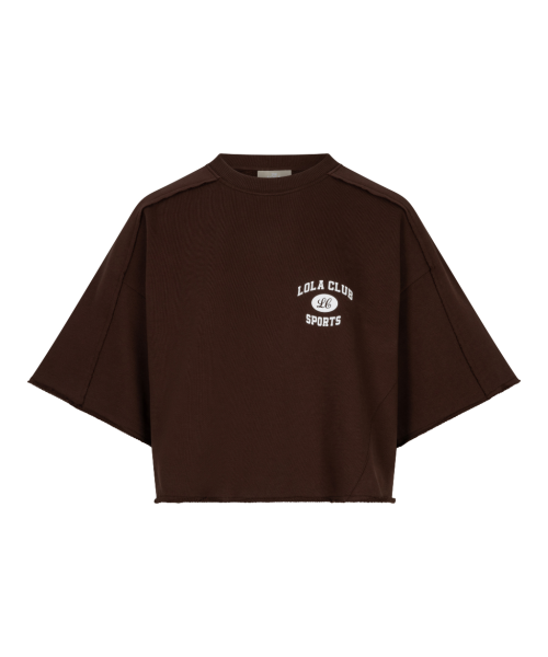 Anine Sweater in bruin en creme voor dames van The Lola Club
