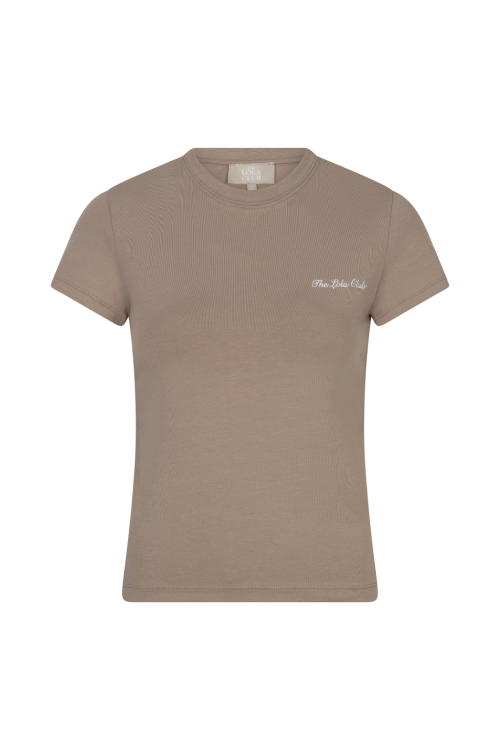 Nicole Tee in bruin en creme voor dames van The Lola Club