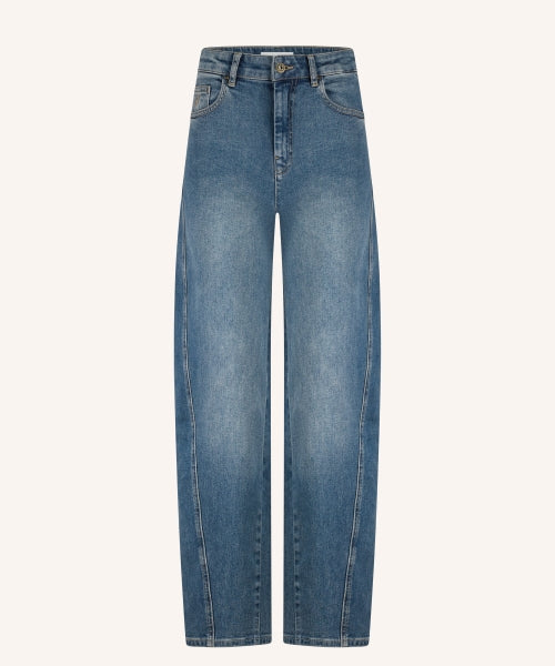 Begum mid jeans barrel fit voor dames van By-Bar