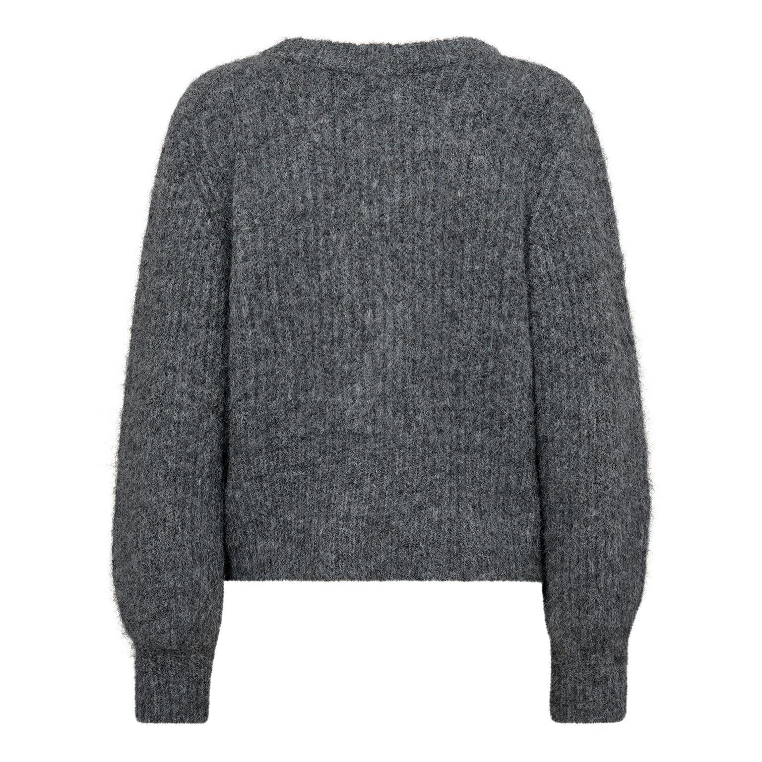 CoralieCC Button Rib Knit - Grey Melange