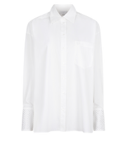 Butler rhinestone shirt - Milk White