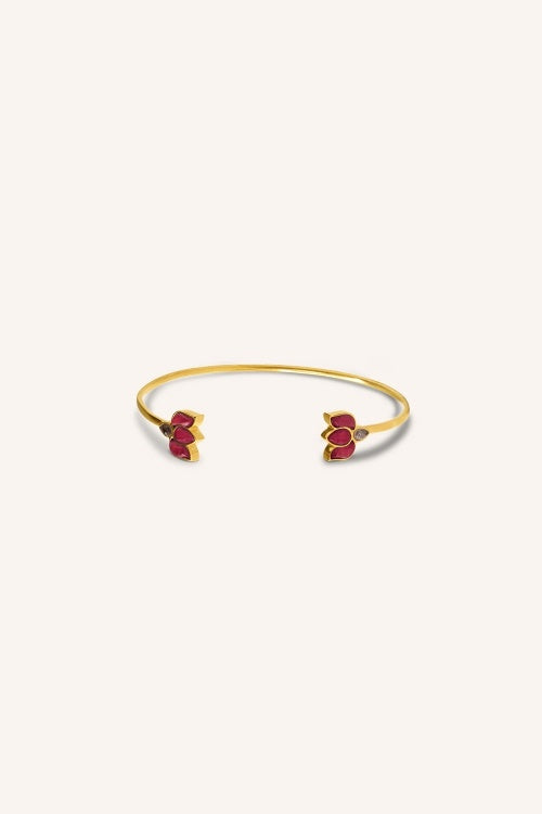 Lotus bracelet - Ruby