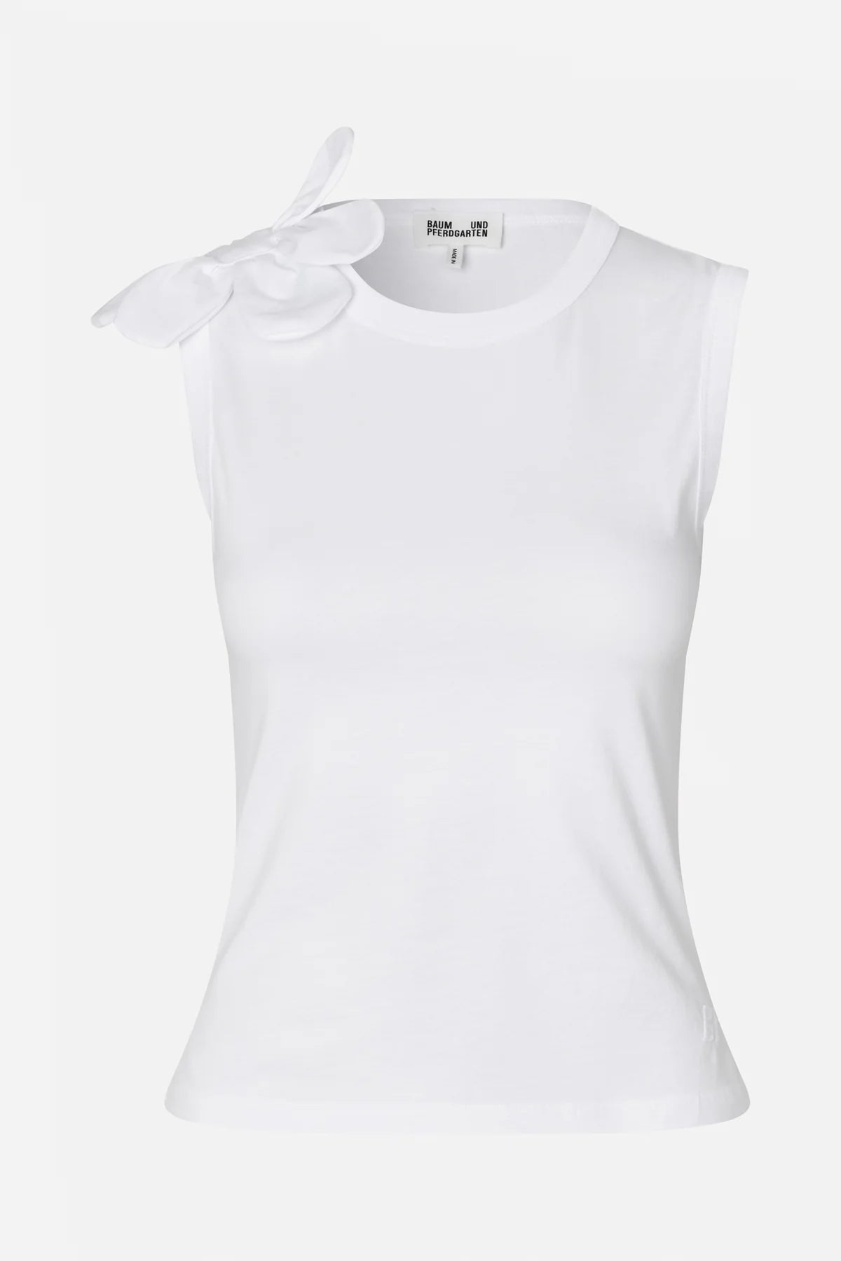 Jone Singlet in het wit met bloemdetail voor dames van Baum Und Pferdgarten