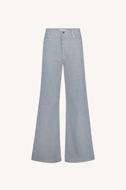 Femme stripe pants - Blue milky stripe