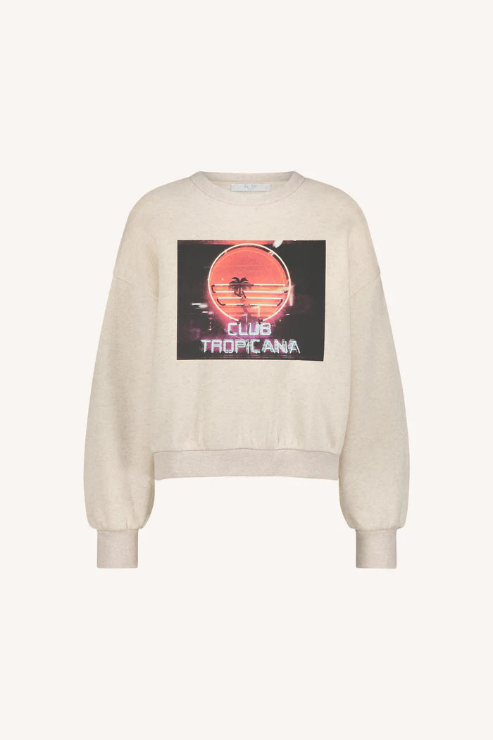 Bibi tropicana sweater - Oyster melee