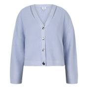 Jeny rib knit cardigan - Crystal Blue