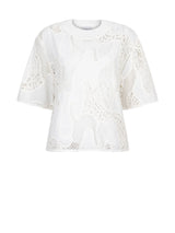 Loire embroidered t-shirt - Milk white