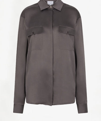 Camo silk utility blouse van Dante6