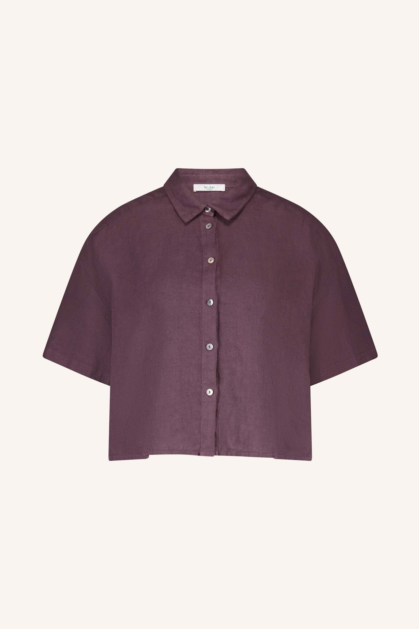 Mara linen blouse - Plum
