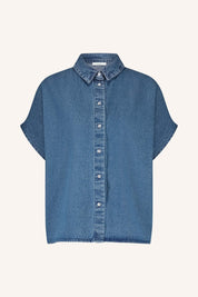 Karly denim blouse - Medium denim