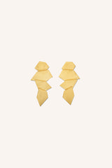 Crystal earring - Gold