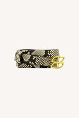 Buckle logo snake belt - Snake print
