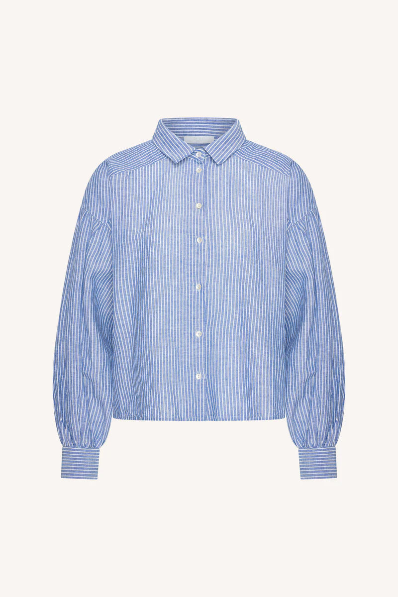Sarah short linen blouse