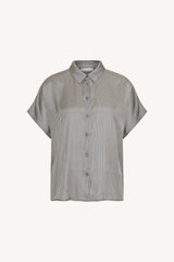 Barley silky stripe blouse