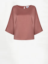 Risette flowing satin top