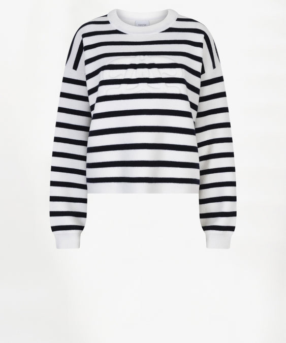 Twixa stripe 3D logo sweater 