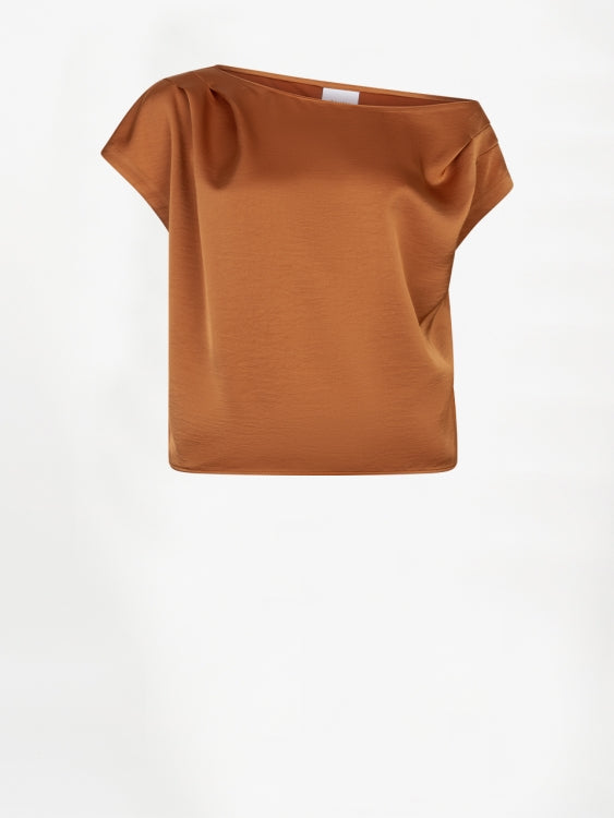 Roam satin drapey top donker oranje voor dames van Dante6