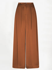 Onique wide leg satin pants in donker oranje van Dante6